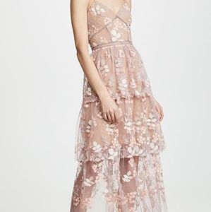 BRAND NEW Self Portrait floral embellished dress